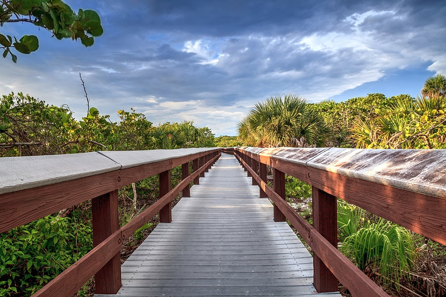 Boardwalk in Bonita Springs Florida