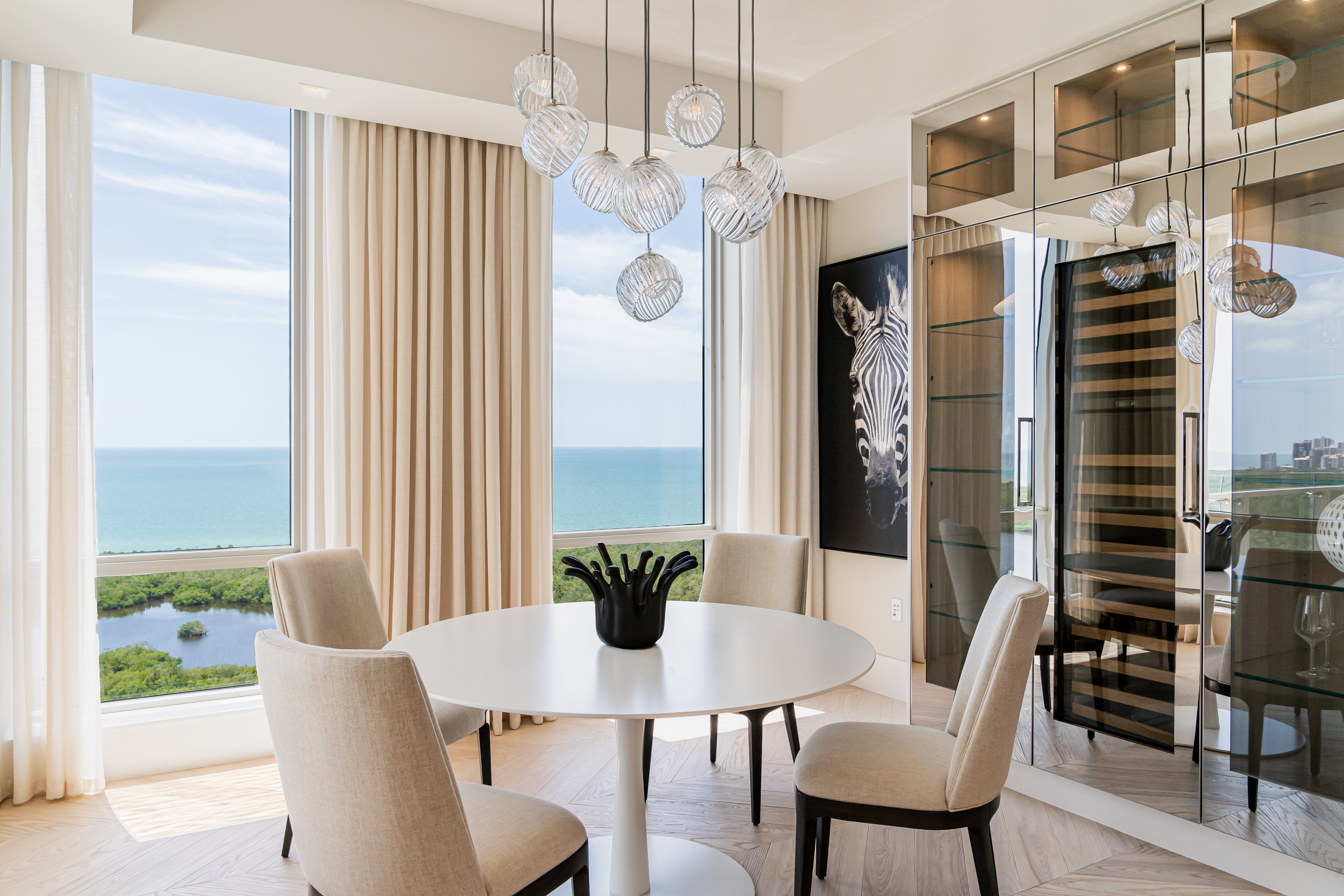 install statement light fixtures into your luxury beach condo
