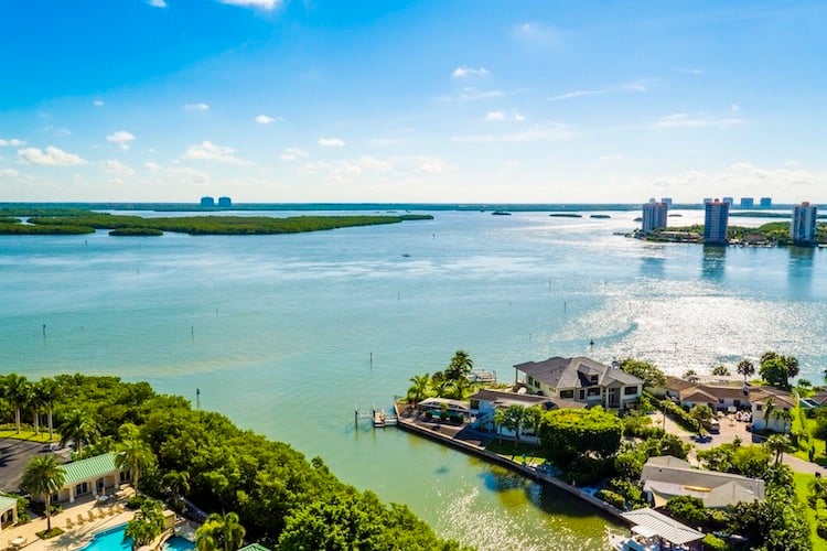 The gulf front luxury condo view is just one of the benefits of condominium living in Florida