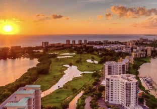 grandview in Fort Myers Beach at sunset