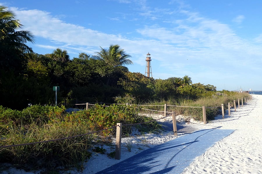 lighthouse on Sanibel and Capitiva island Florida