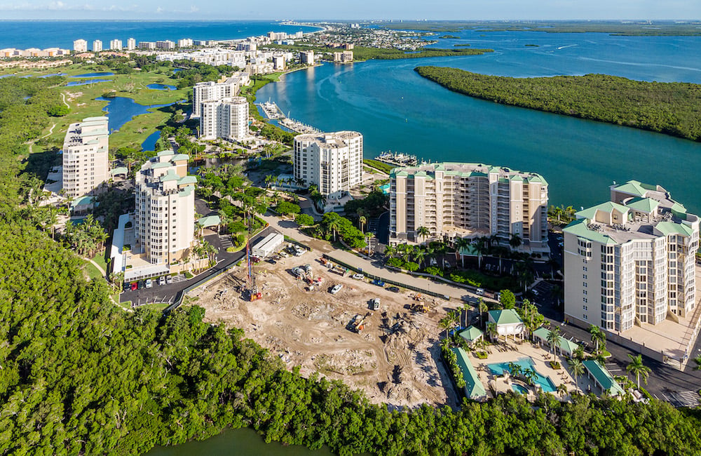 Grandview at Bay Beach, the newest high-rise on Fort Myers Beach celebrates groundbreaking