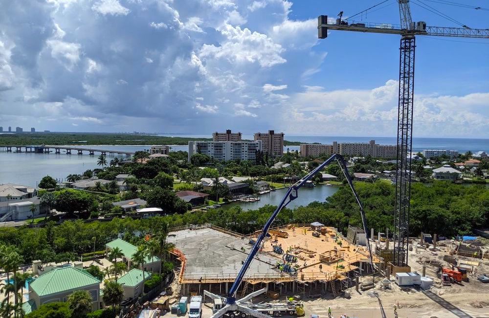 Construction underway at Grandview at Bay Beach showcases new high-rise living on Estero Island
